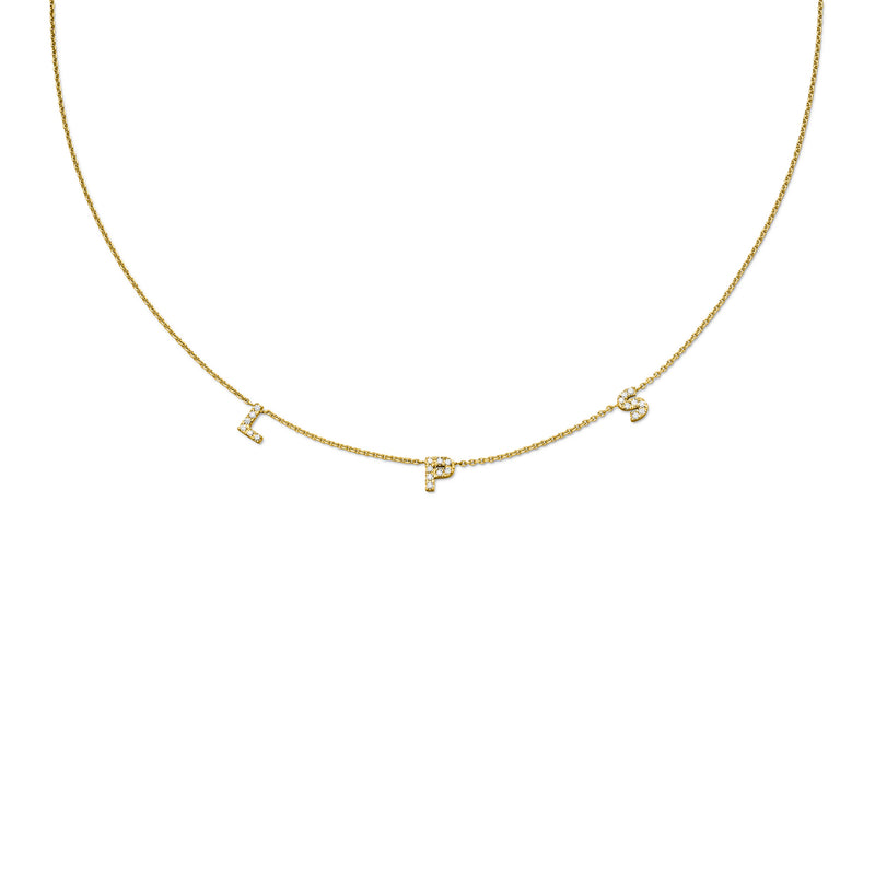 Initial K Necklace Adjustable 41-46cm/16-18' in 18k Gold Vermeil on  Sterling Silver | Jewellery by Monica Vinader